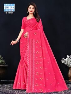 BK Saree SA (Cotton Work Saree)