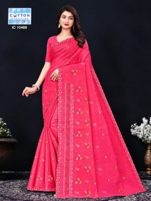 BK Saree SA (Cotton Work Saree)