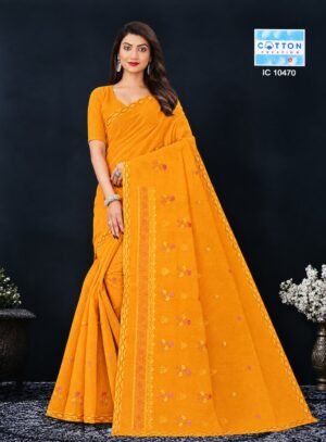 BK Saree SA (Cotton Work Saree)